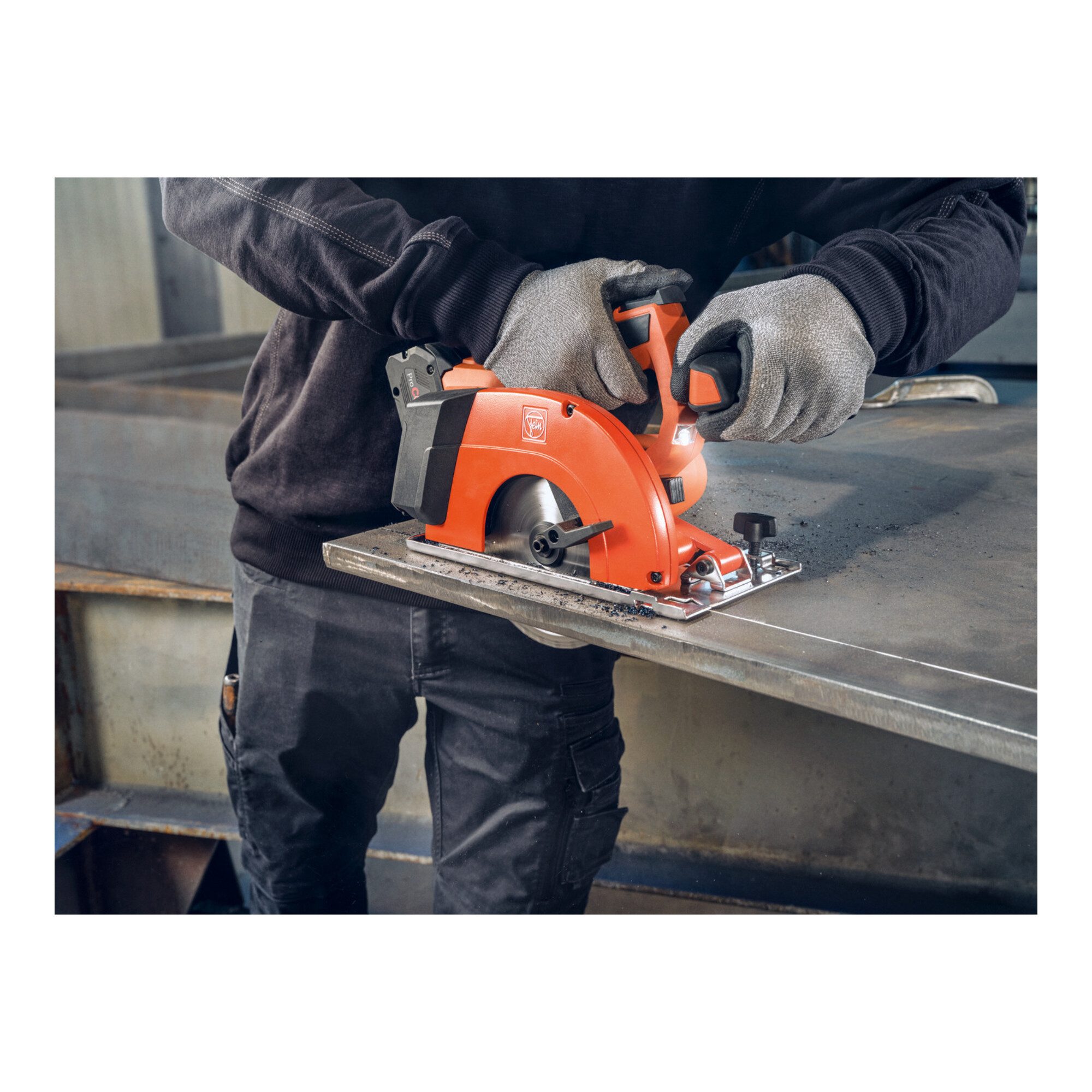 Fein Akku-Handkreissäge Fein Kompakte Akku-Handkreissäge für Metall, F-IRON Cut 57 AS
