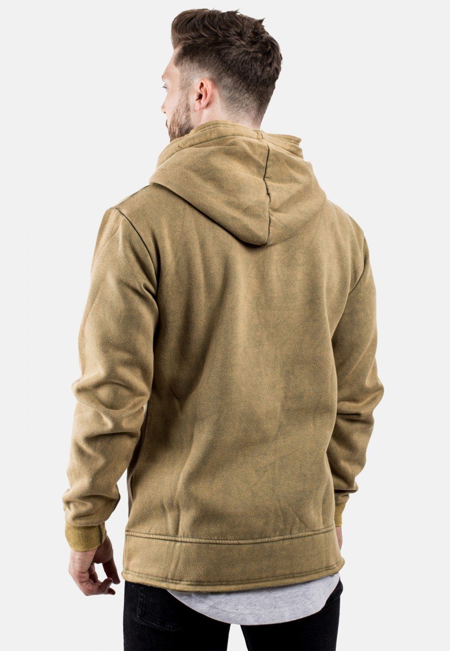 Olive Acid Hoodie Medium Blackskies Kapuzenpullover Wash