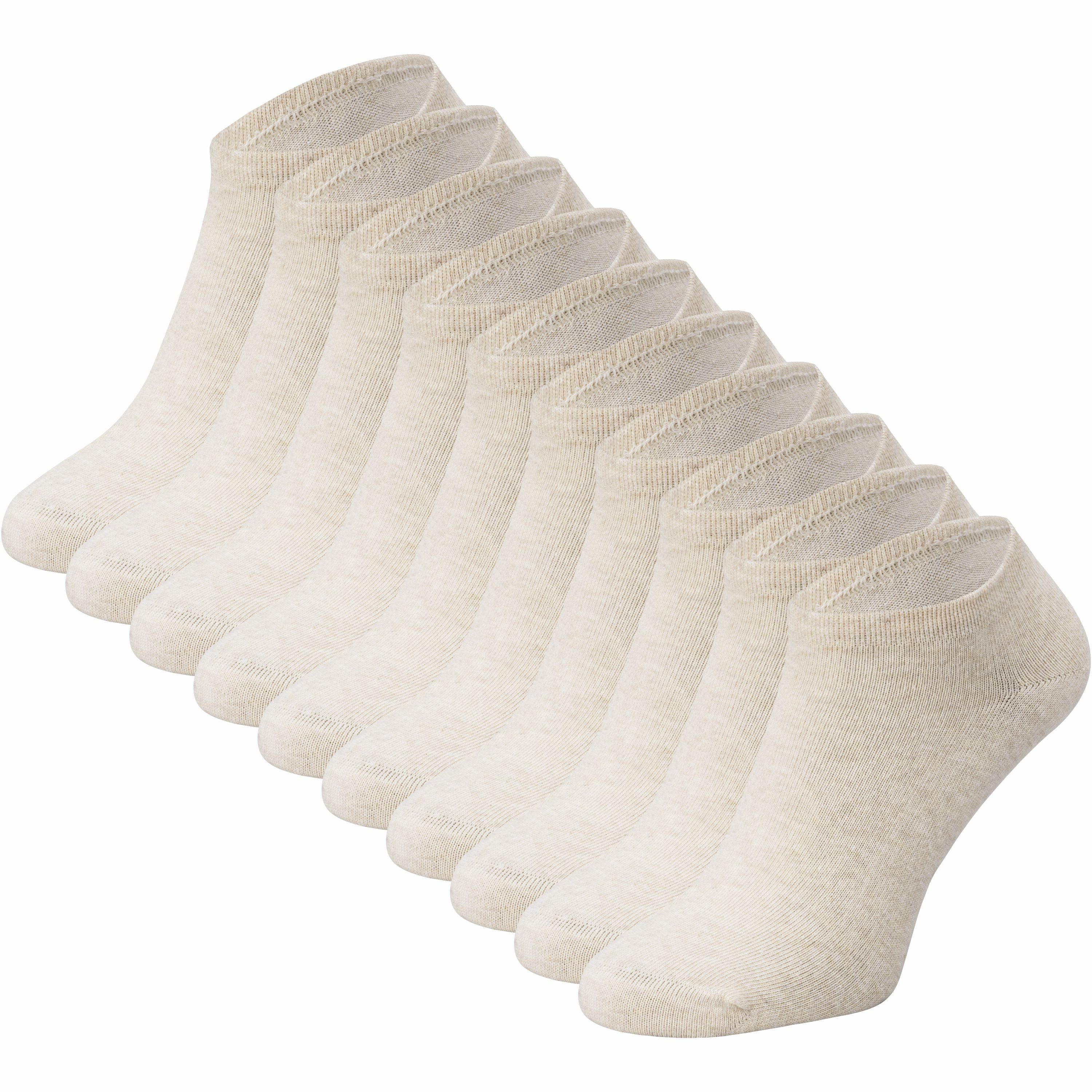 Sneakersocken für Damen & Herren mit Baumwolle in schwarz, weiß, grau, blau & natur