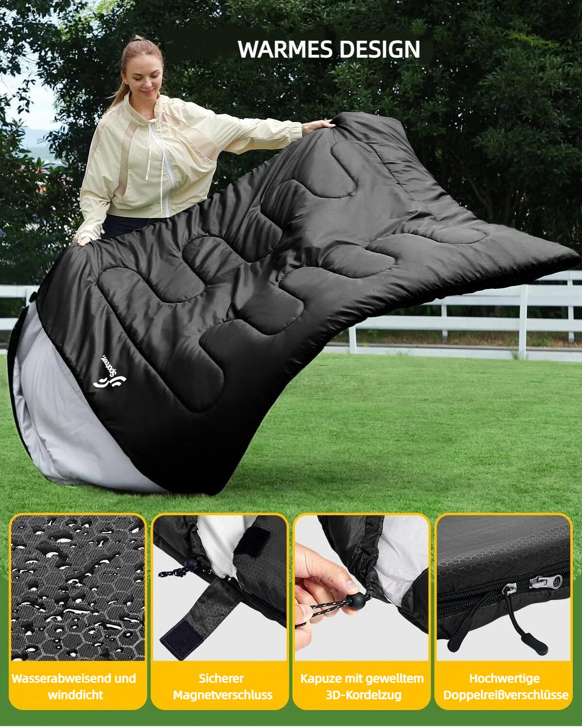 cocosity Biwaksack Geeignet für TOMSHOO Winter-Paar-Doppel-Schmutz-Warmschl günstig online kaufen