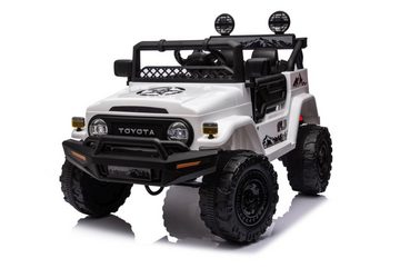 Elektro-Kinderauto Kinder Elektroauto Toyota FJ Weiß 4x4 LED+Musik Modul+FB