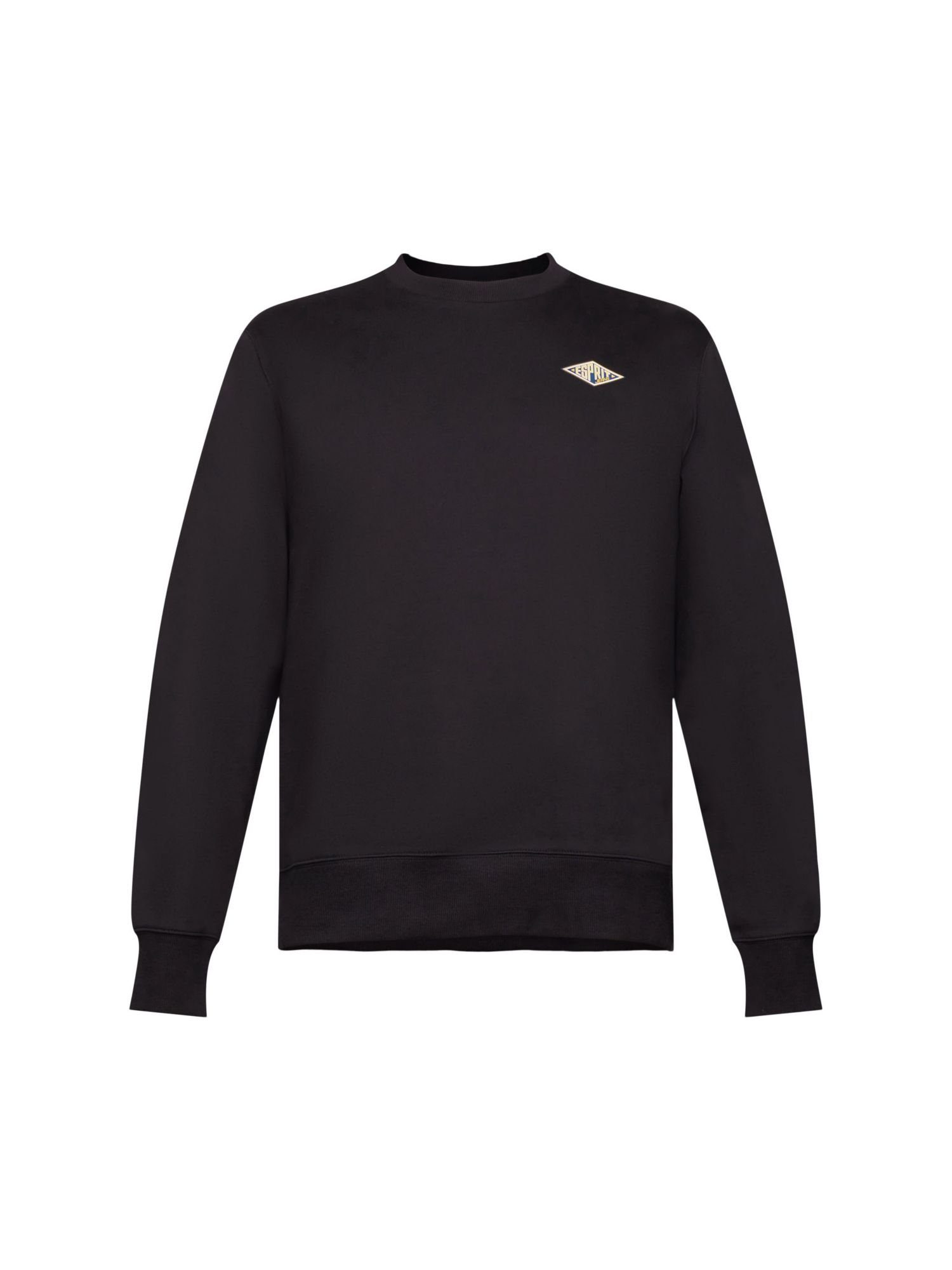 Esprit Sweatshirt Rundhals-Sweatshirt mit Logoprint (1-tlg) BLACK
