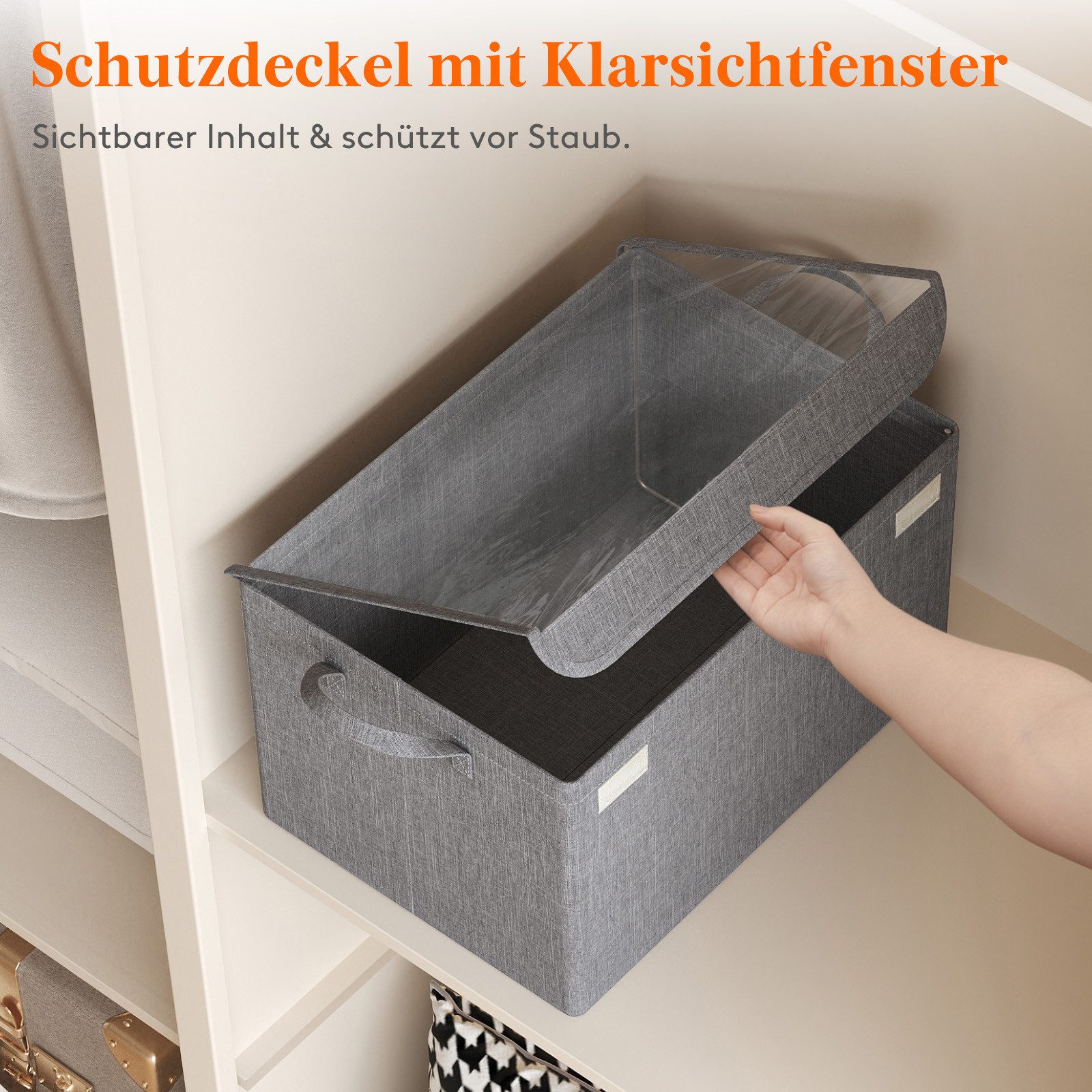 Lifewit Aufbewahrungsdose Aufbewahrungsboxen mit Transparentem Deckel, Kisten Aufbewahrung