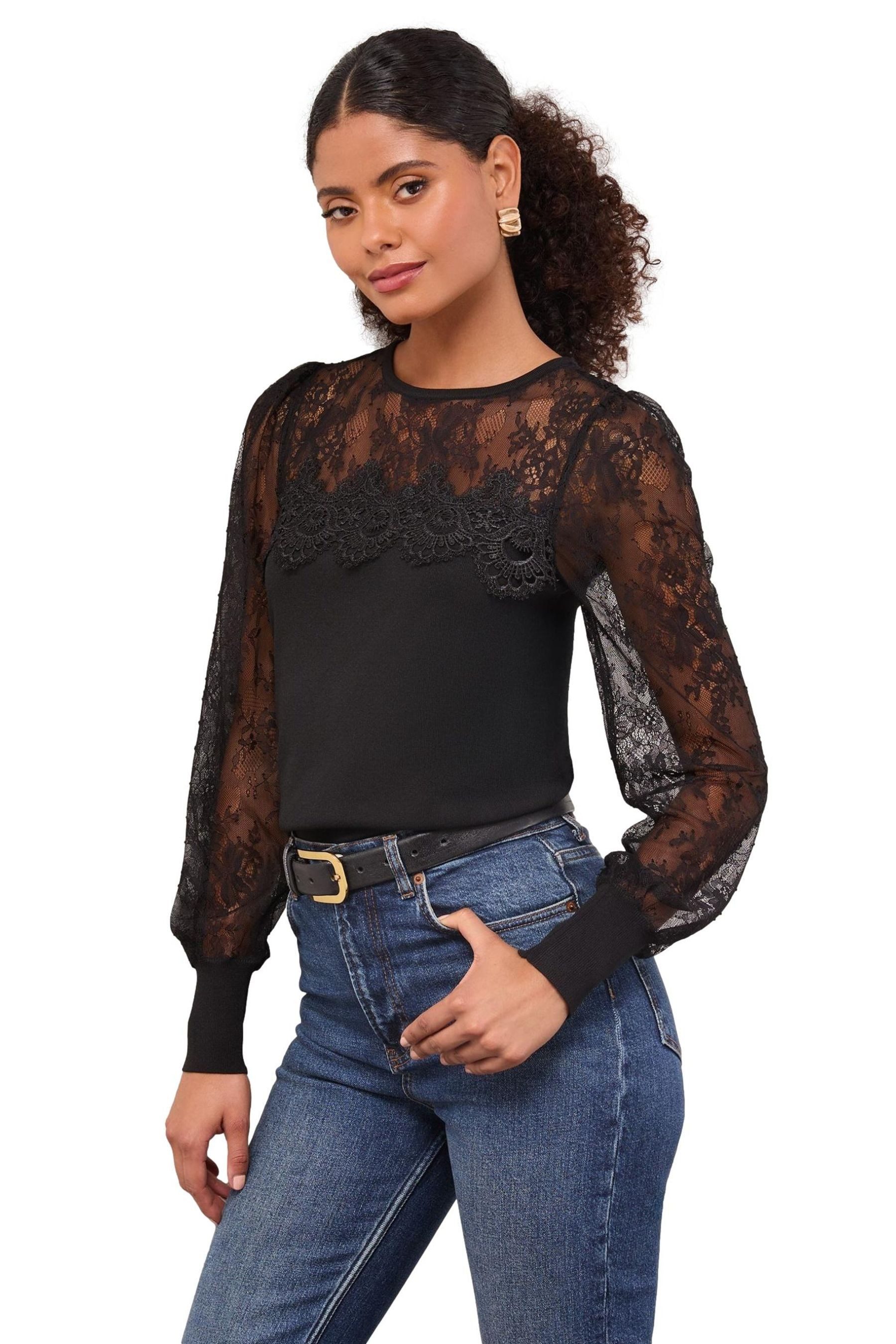 LIPSY Strickpullover Lipsy Gerippter Strickpullover, Regular (1-tlg)