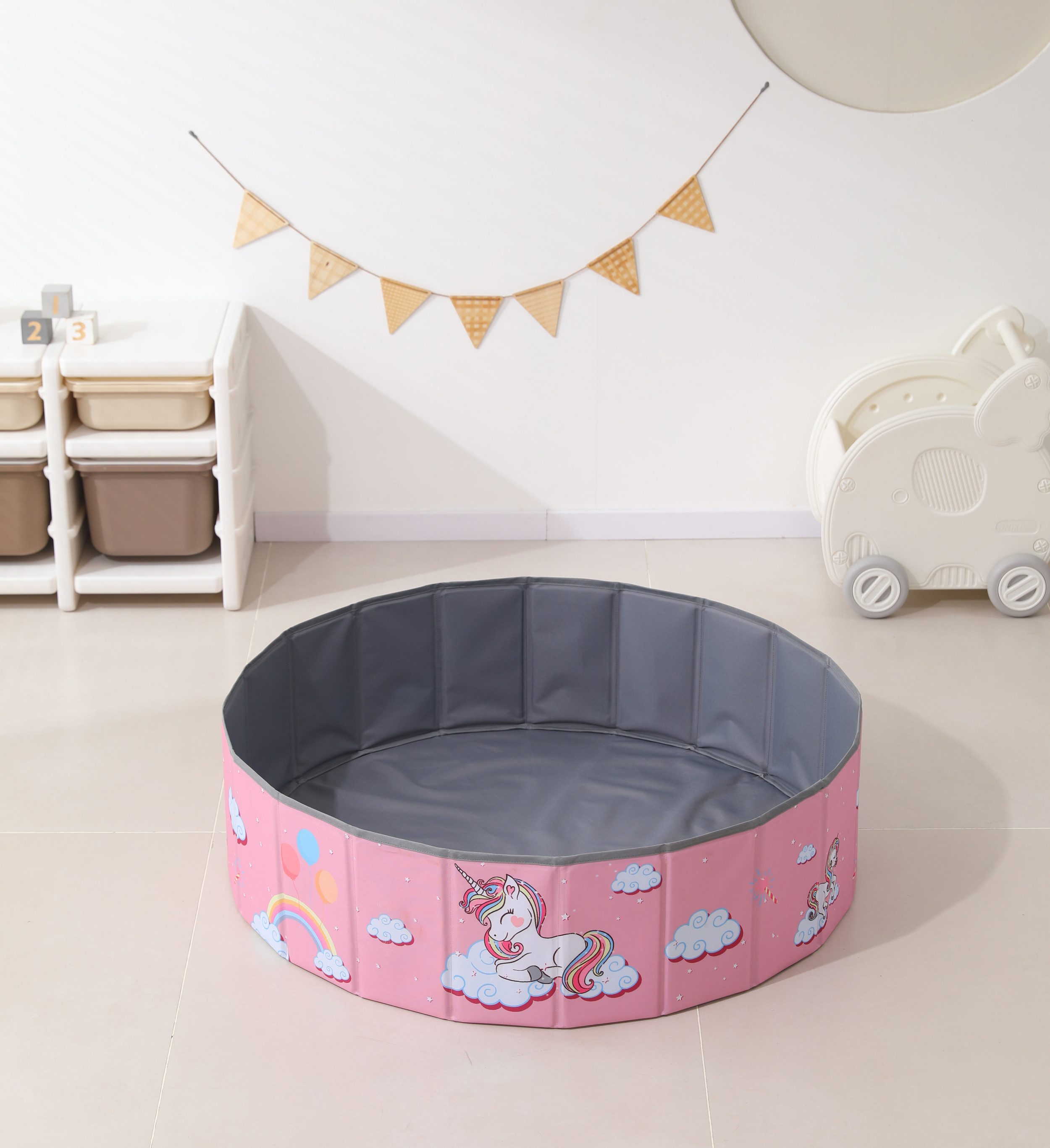 habeig Мячиbad Faltbar 100/120cm Durchmesser Oxford 200 Мячиn Tragetasche, Besonders stabil