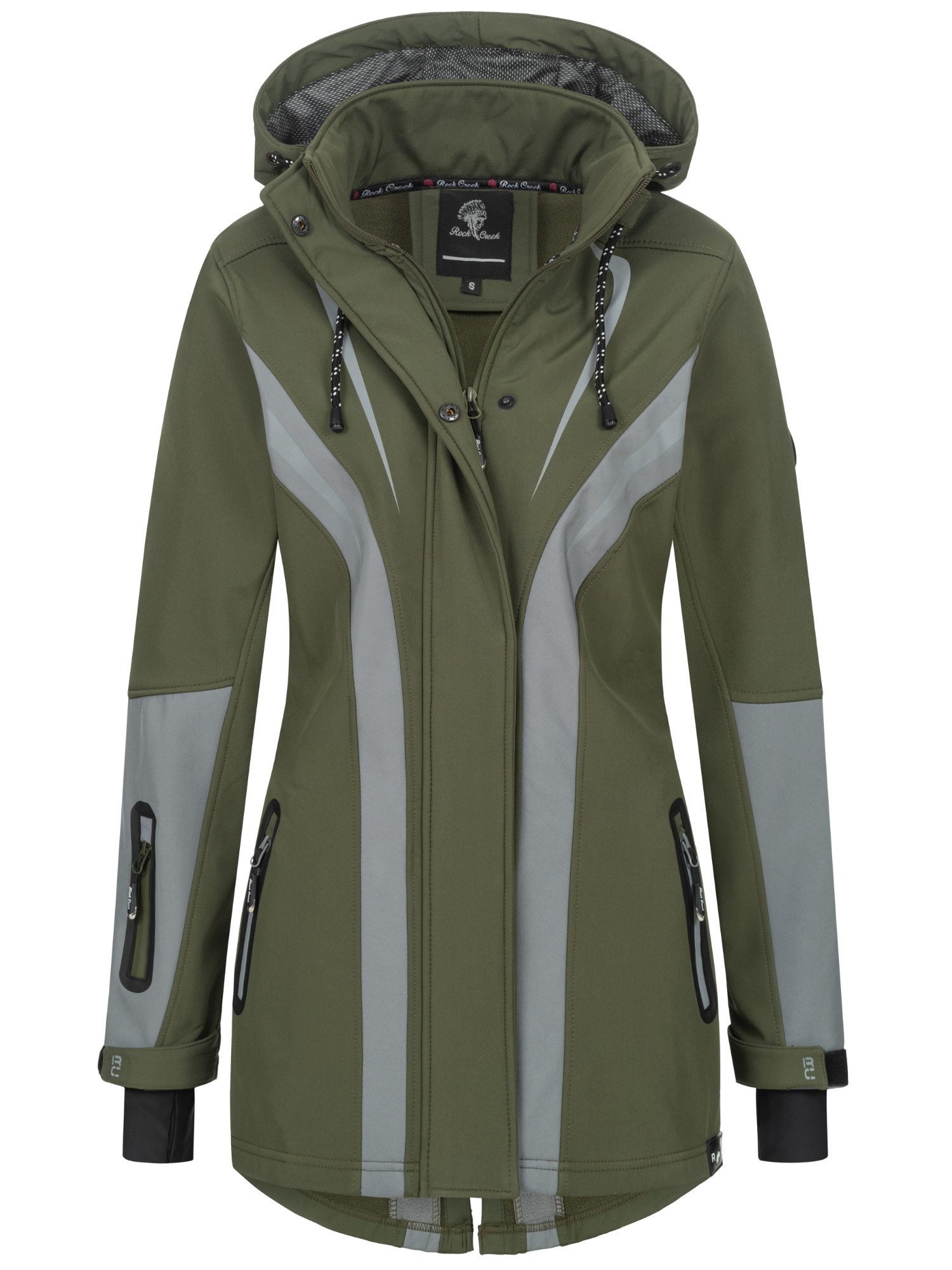 Rock Creek Softshelljacke Damen Softshellmantel Wanderjacke günstig online kaufen