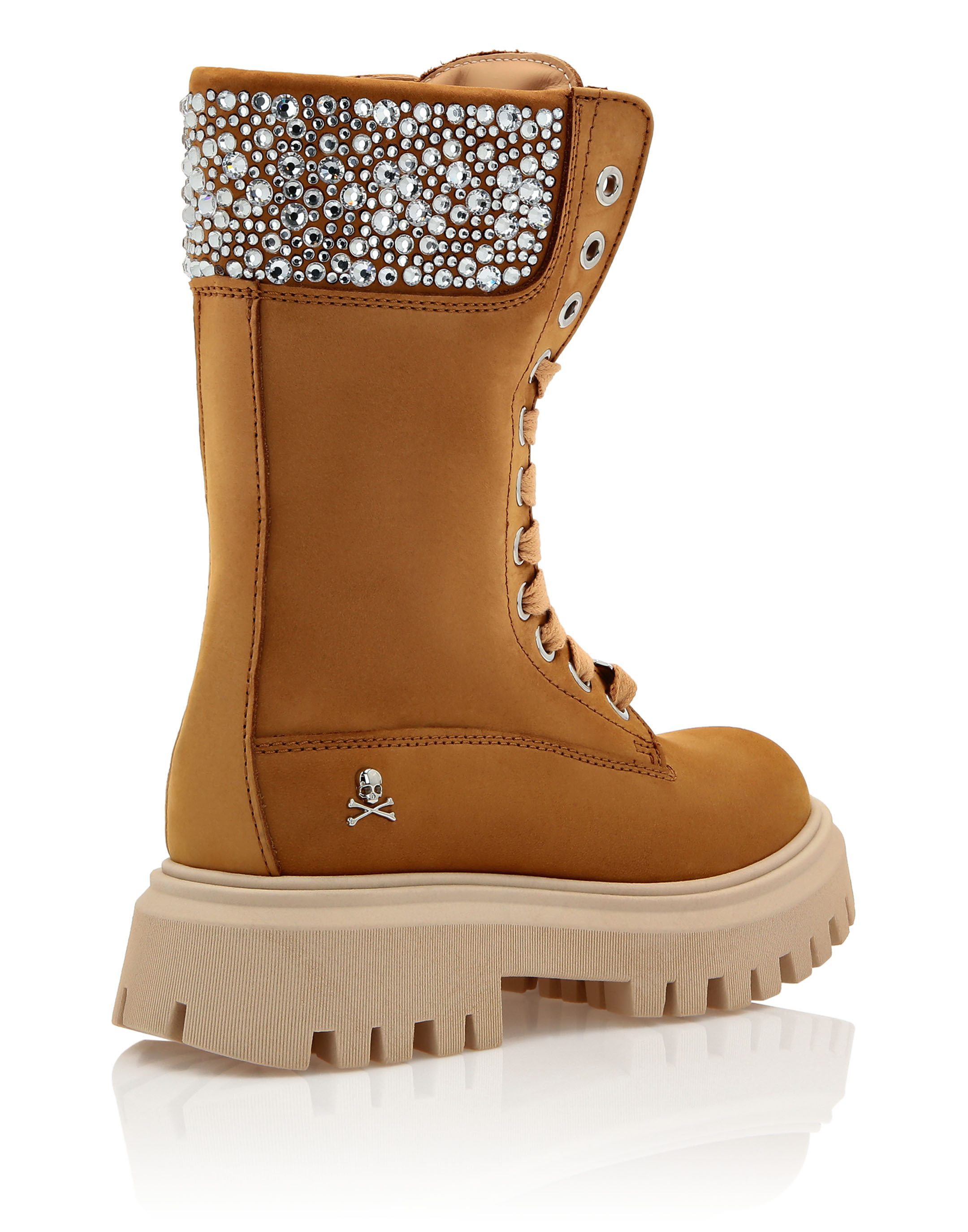 PHILIPP PLEIN Mit Schmucksteinen Schnürstiefelette