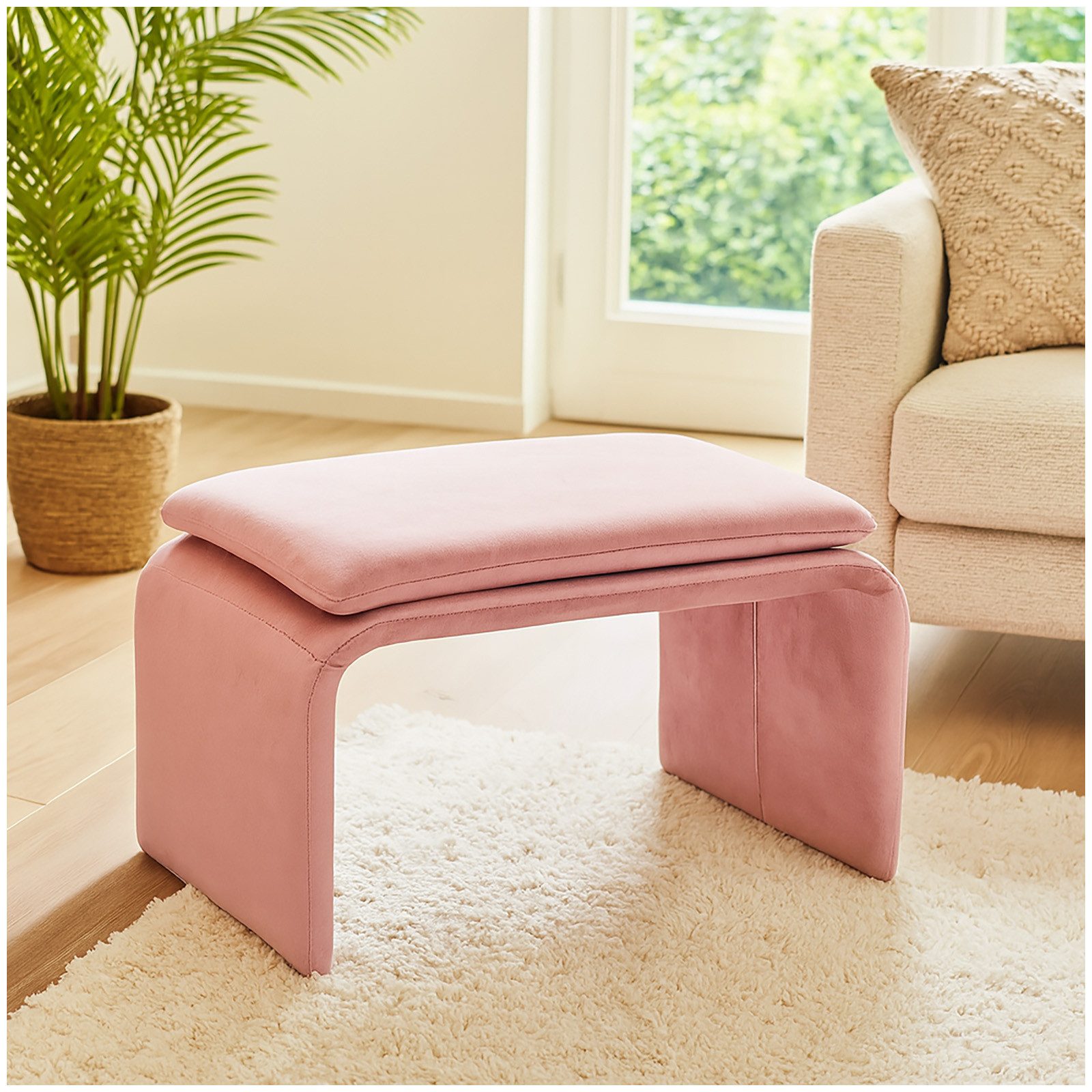 HTI-Living Sitzhocker Hocker Vance Unifarben (Stück, günstig online kaufen
