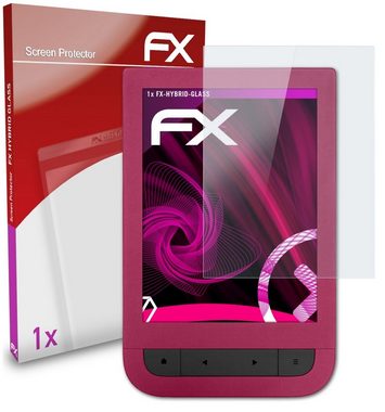 atFoliX Schutzfolie Panzerglasfolie für PocketBook Touch HD 2, Ultradünn und superhart