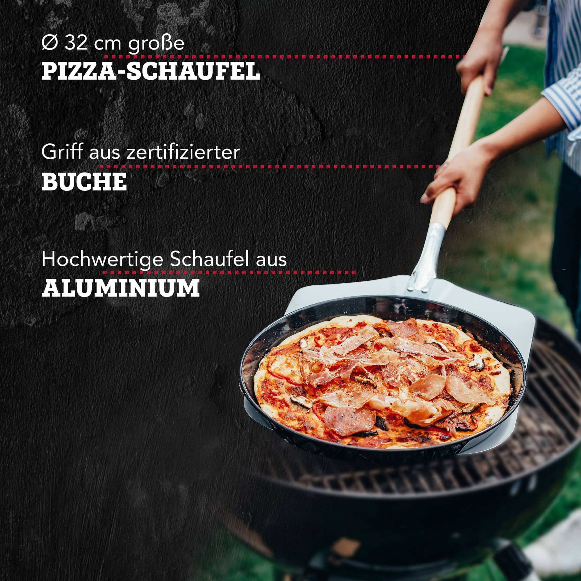 FMprofessional Pizzaschieber Hochwertige Pizzaschaufel, Pizzaheber, Ofenschieber