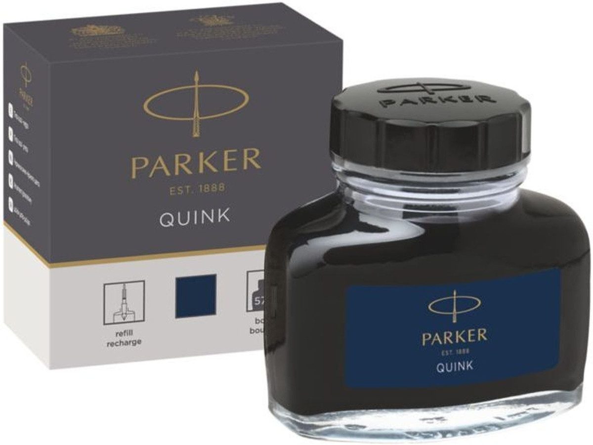 Parker Füllhalter Tinte Quink 57ml schwarz-blau