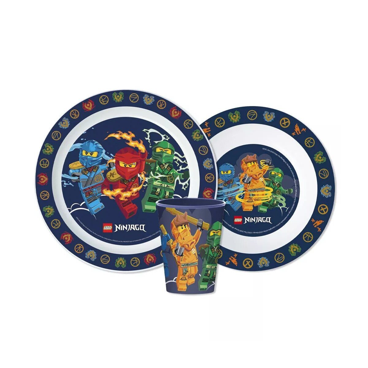 LEGO® Kindergeschirr-Set Lego Elemental Ninjago Essgeschirr, Mikro-Set