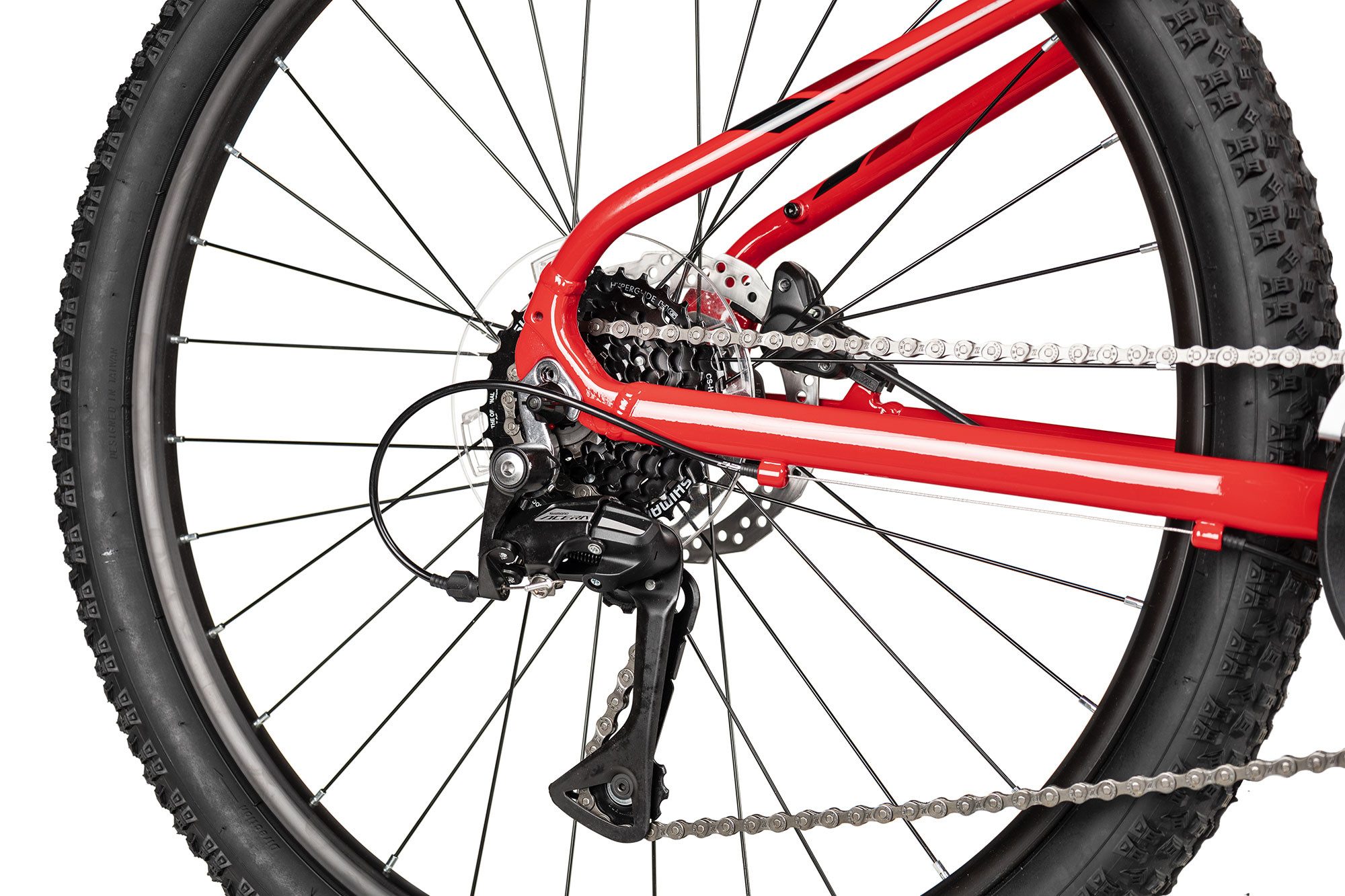 Axess Mountainbike STIPE PRO 26, 16 Gang Shimano Acera RD-M3020-8 Schaltwerk, Kettenschaltung, hydraulische Scheibenbremse rot/orange