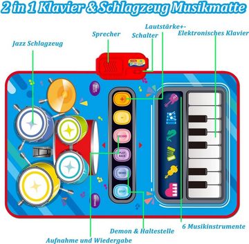 DTC GmbH Spielmatte 2 in 1 Musikmatte-Blau (Viel Spaß beim Spielen mit diesem 2 in 1 Musikpad)