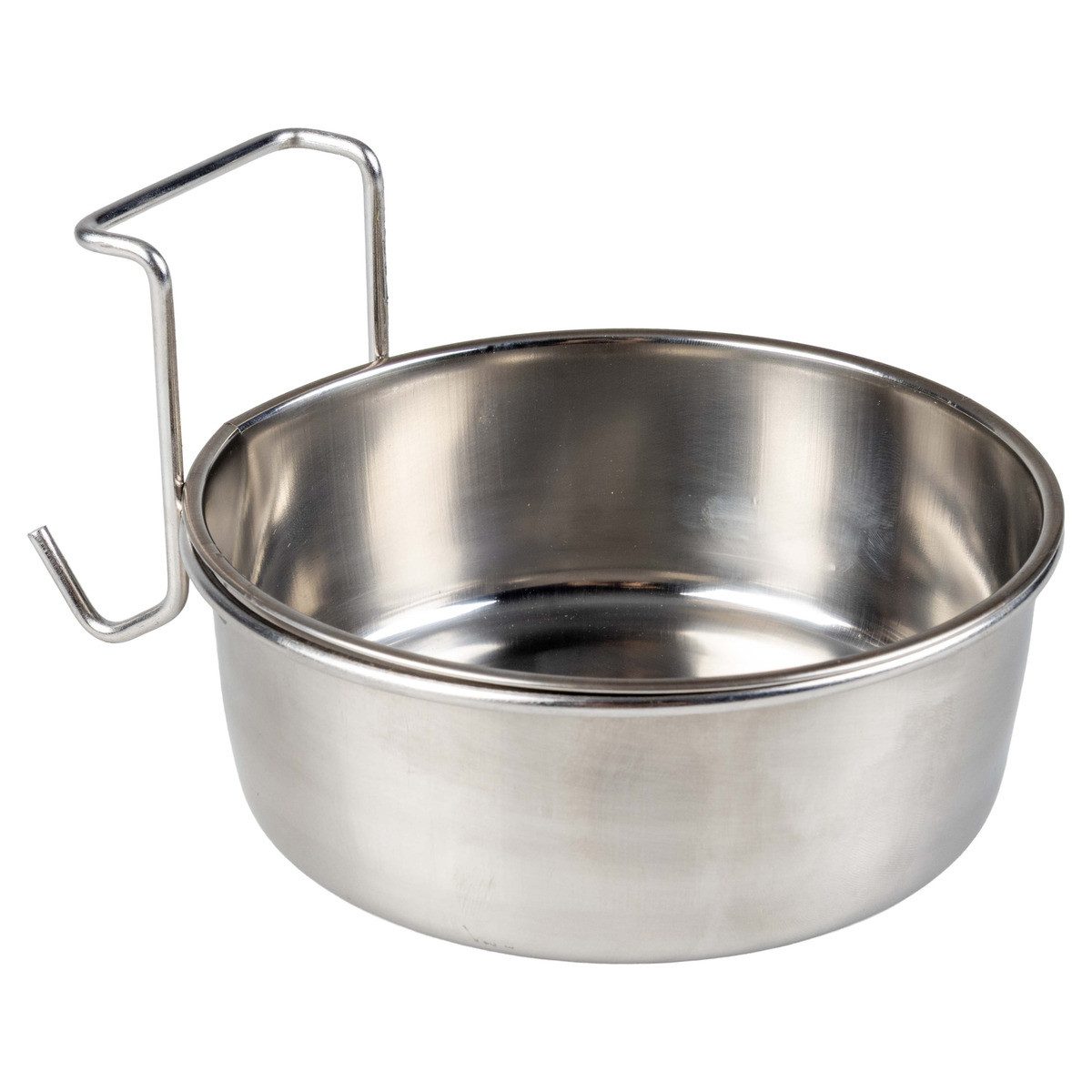 DUVO+ Futternapf Futternapf für Vögel mit Haken Inox silber