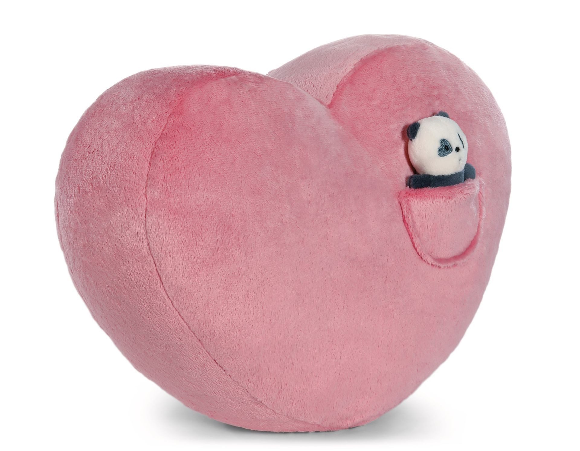 Nici Plüschfigur Nici 62618 Kissen Love Panda herzförmig 40x27cm mit