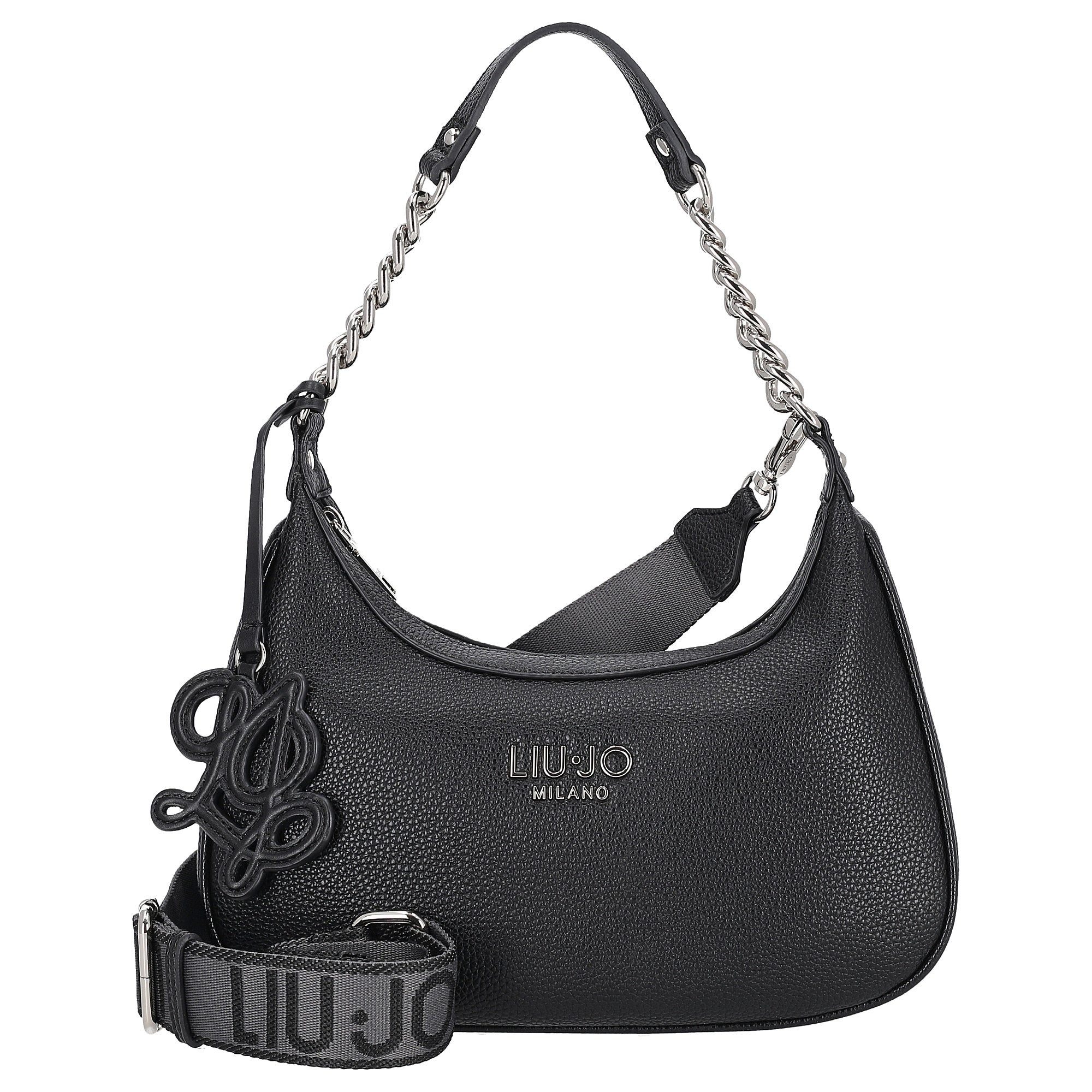 Liu Jo Umhängetasche Ridhi ECS Hobo S - Schultertasche 27 cm (nero/steel)