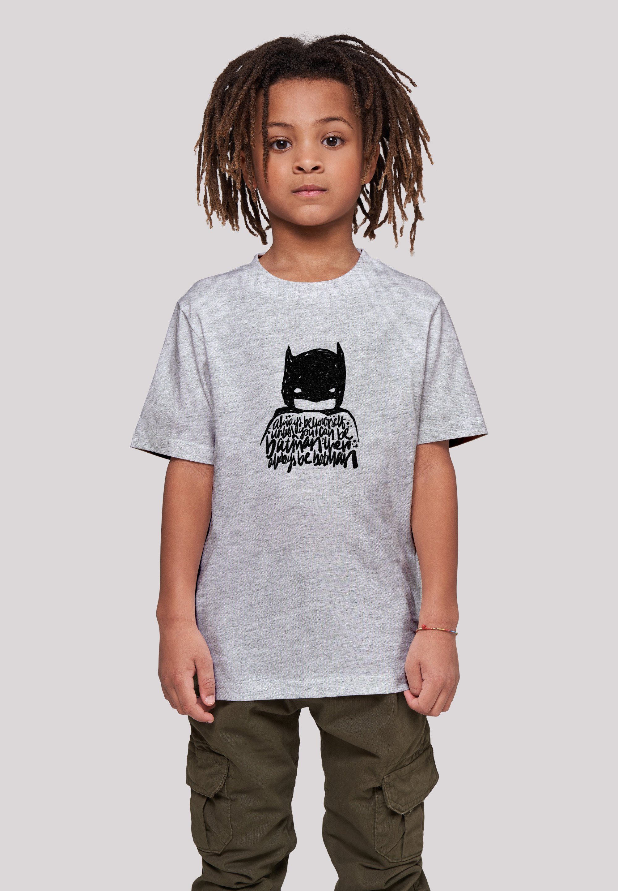 F4NT4STIC T-Shirt DC Comics Batman Always Be Yourself Print heather grey