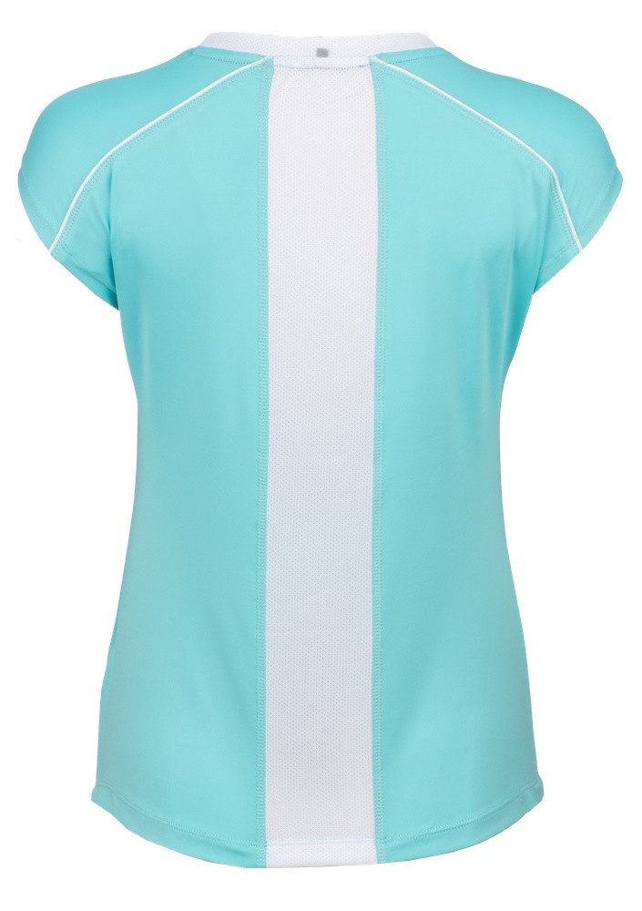 Fila Tennisshirt Marlis (Mesheinsätze) blau/weiss Damen günstig online kaufen