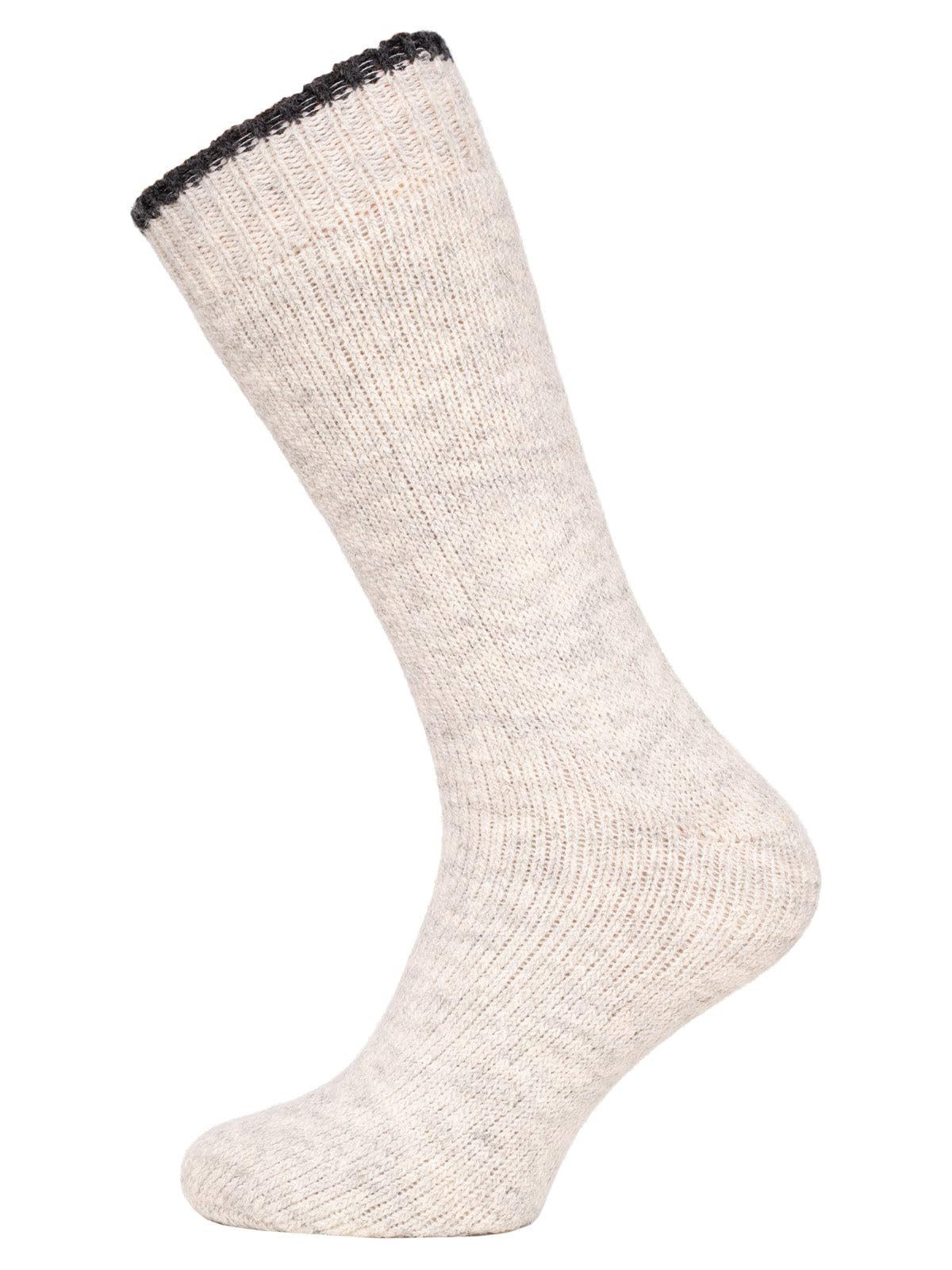 HomeOfSocks Norwegersocken 80% Wollsocken Inu Extra Warm Mit Frottee Winter Extra Dicke Socken Warm 80% Wolle Einfarbig