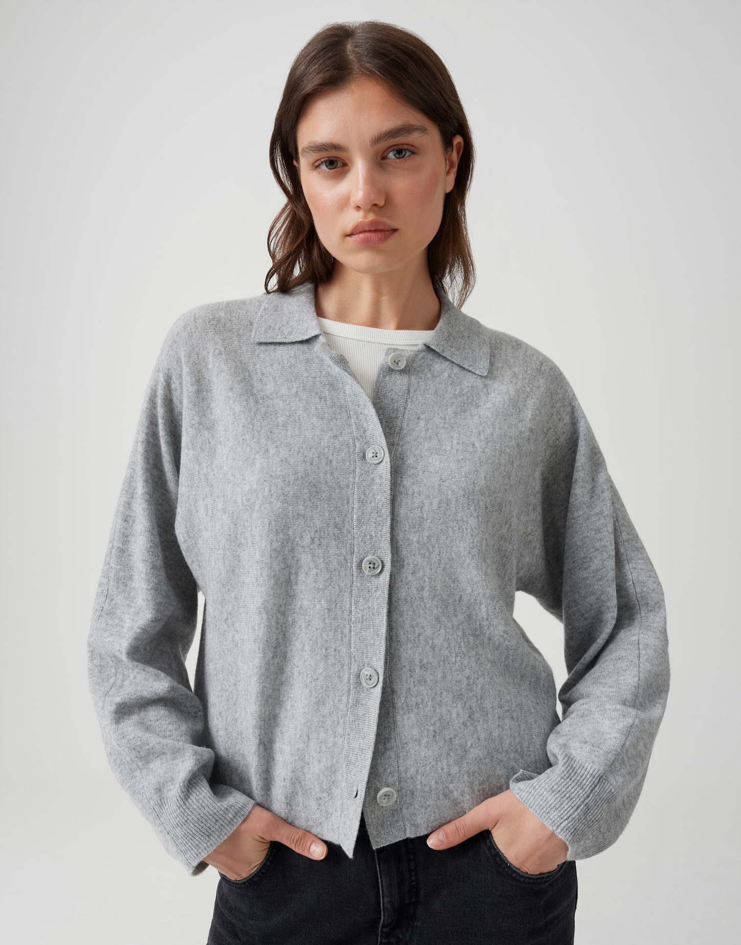 OPUS Cardigan Dulena aus weichem Strick Lockere Passform für stilvolle und bequeme Alltagslooks