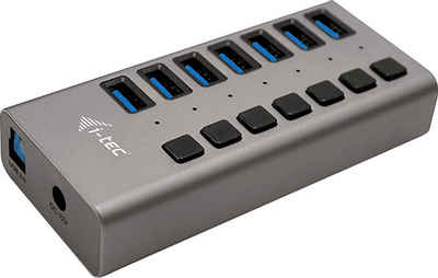 I-TEC USB-Verteiler USB 3.0 Charging HUB 7port + Power Adapter 36 W