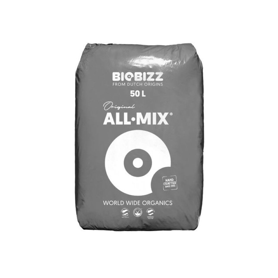 Biobizz Pflanzerde BioBizz All Mix Sack, mit Organischer NPK-Dünger, Vorgedüngtes Substrat, 50 Liter