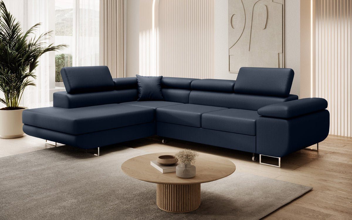 Luxusbetten24 Schlafsofa Designer Sofa Aston Kunstleder, günstig online kaufen