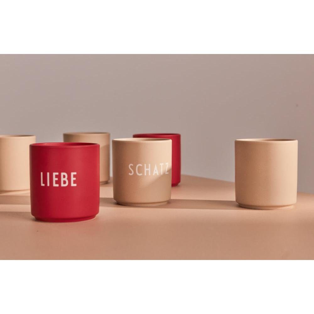 Design Beige German Cup Becher Tasse Favourite Letters Schatz