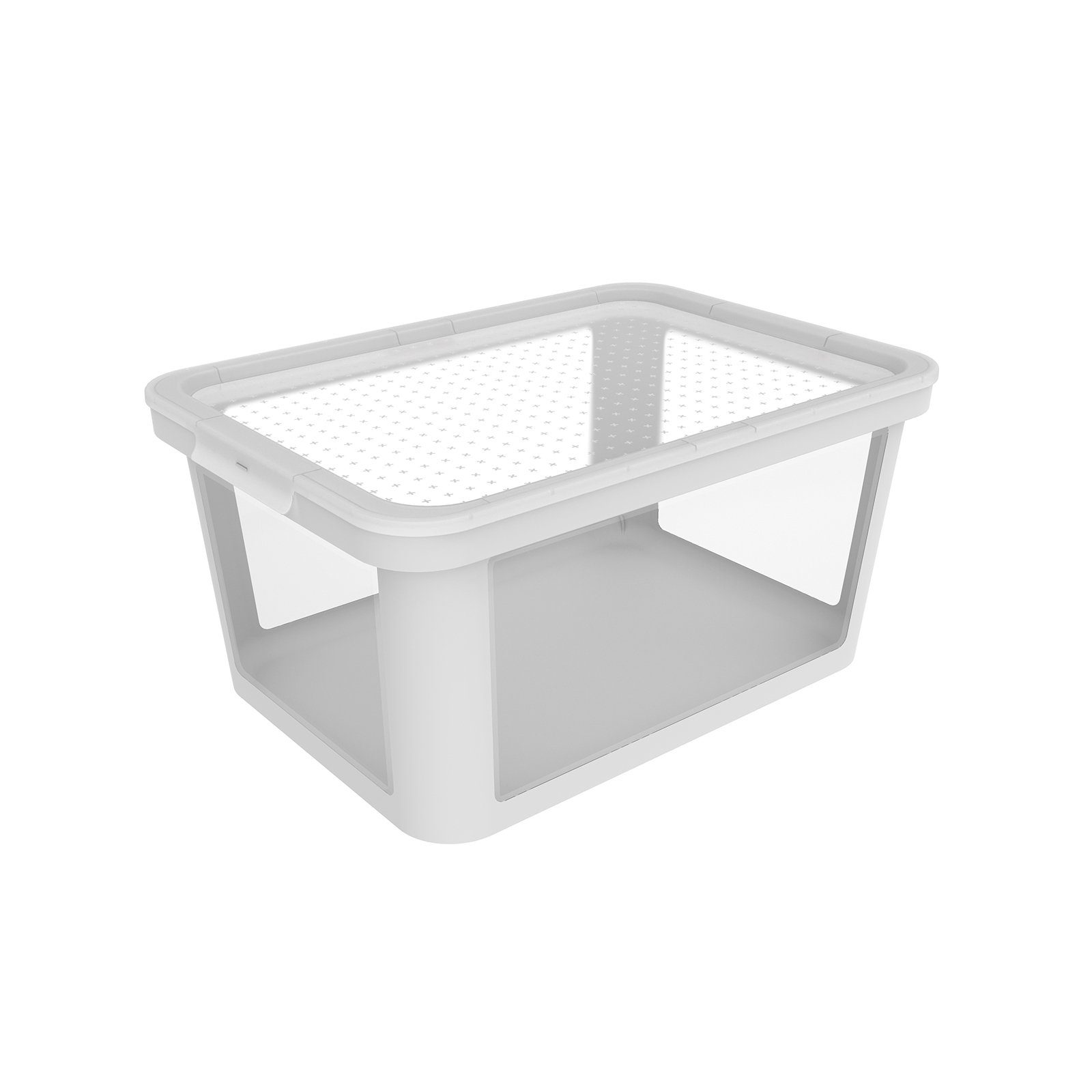 Aufbewahrungsbox Albris Aufbewahrungsbox 45l mit Deckel, Kunststoff (PP recycelt)