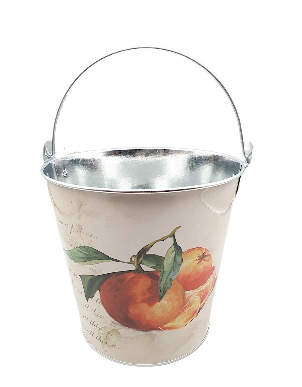 Linoows Плантатор Übertopf, Pflanztopf, Blumentopf, Metalleimer Orange (Set), Renaissance Kratervase aus Gusseisen