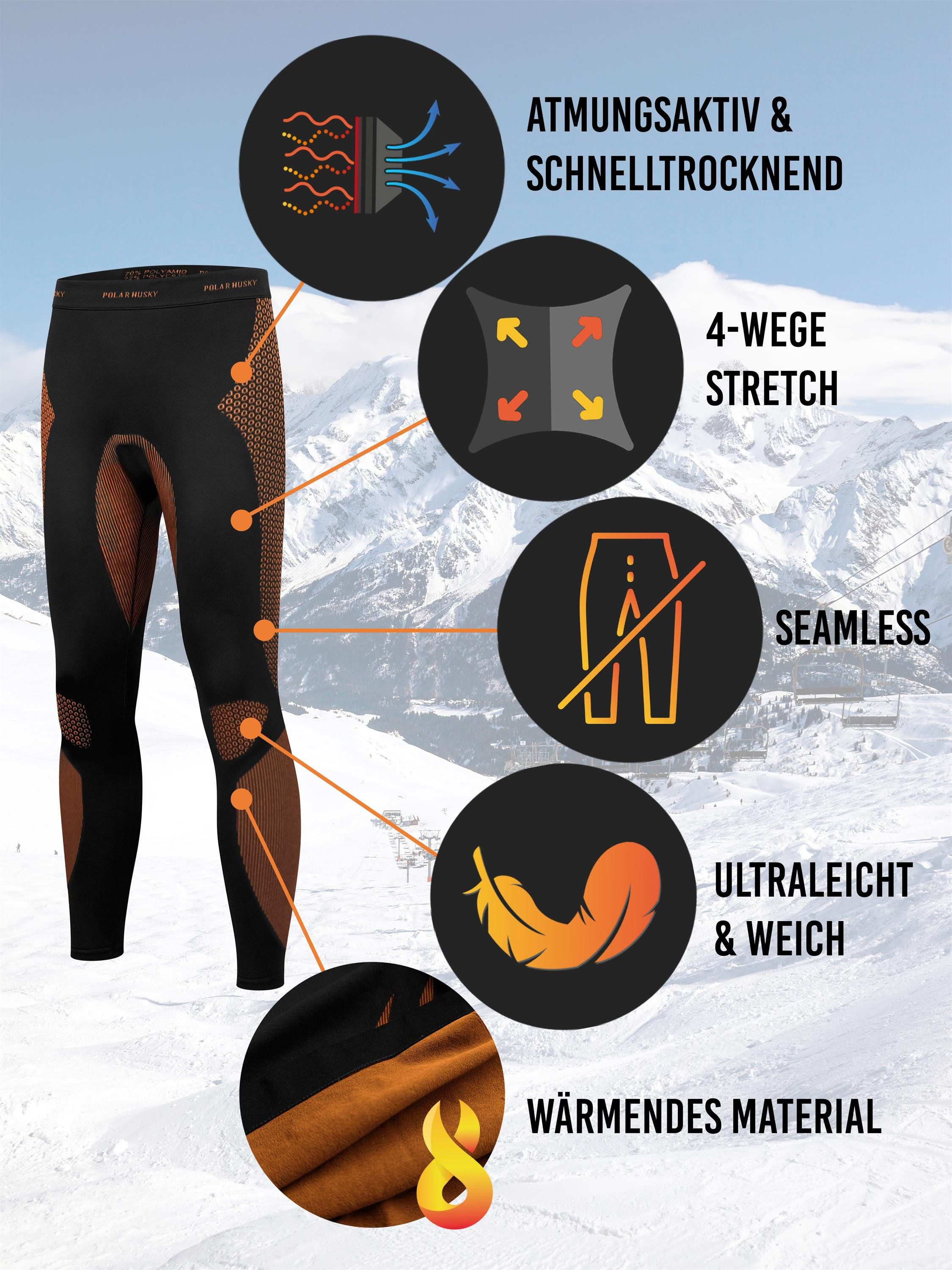 Polar Husky Funktionsunterhose Sport-Funktionsunterhose Anatomic Functional günstig online kaufen