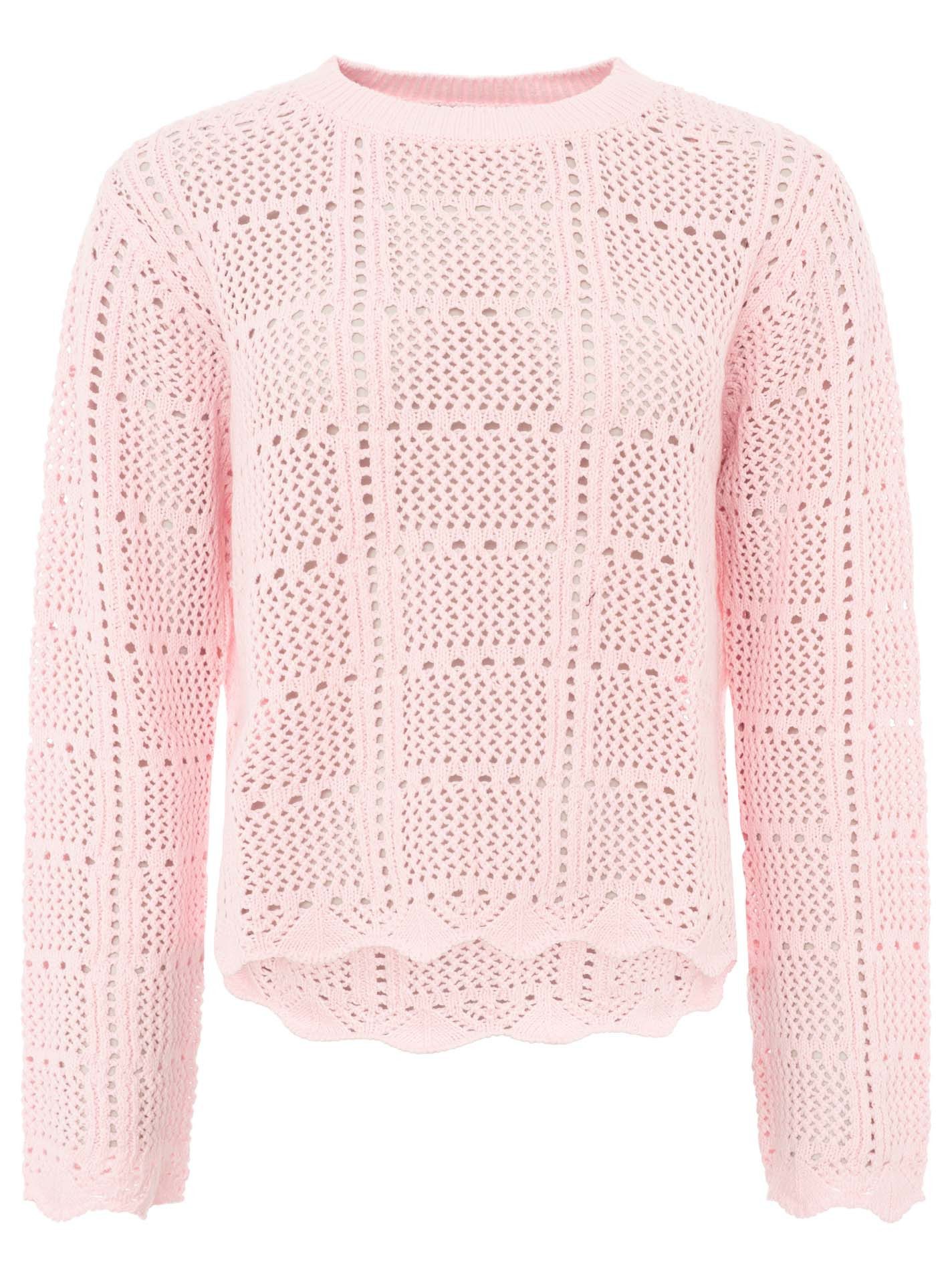 Zwillingsherz Strickpullover "Lochstrick" mit Lockstrickmotiv günstig online kaufen