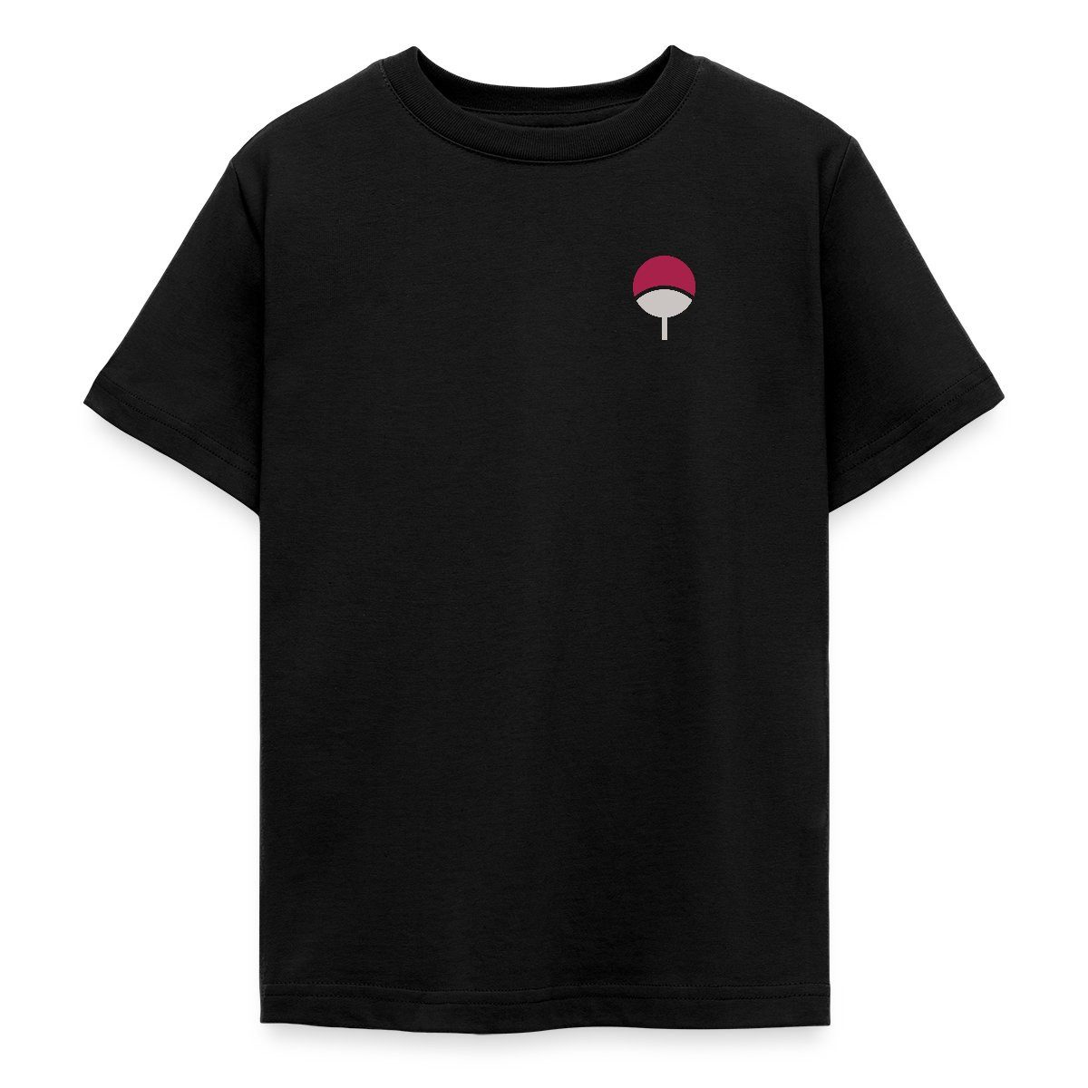 T-Shirt Naruto Brustlogo Des Uchiha-Clan Teenager T-Shirt