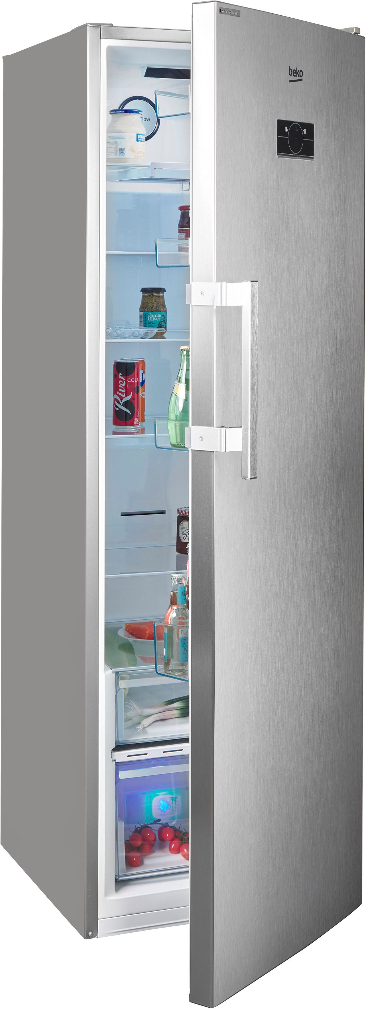 BEKO Kühlschrank B7RMLNE446ZXP 7278340894, 186,5 cm hoch, 59,7 cm breit, ohne Gefrierfach