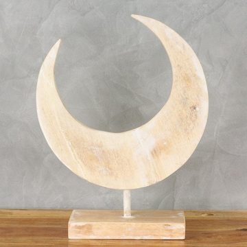 Oriental Galerie Dekofigur Mond Symbol Skulptur auf Sockel mittel 38 cm (1 St)