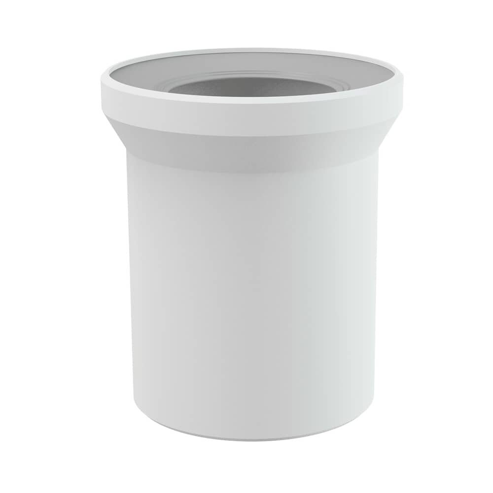 AlcaPlast WC-Anschlussbogen, AlcaPlast A97 WC Flex Anschlußstutzen Universal weiß