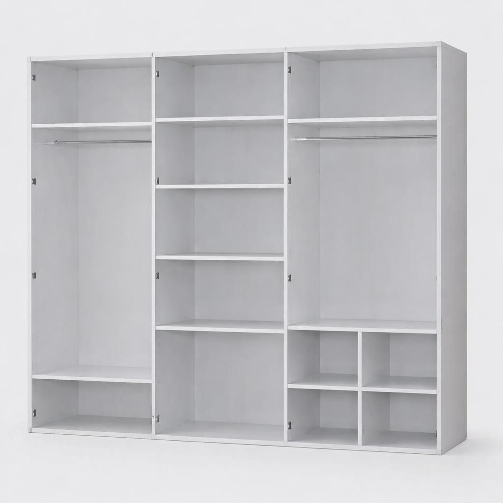 JVmoebel Schlafzimmer-Set 2-tlg. Schlafzimmer-Set mit Bett & Kleiderschrank, (2-tlg)