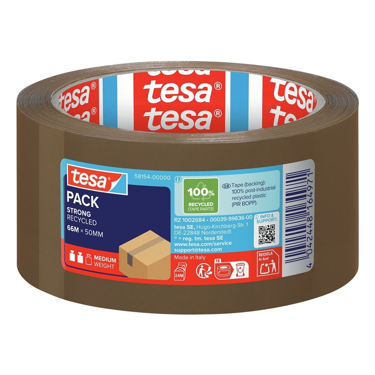 tesa Klebeband eco & strong 50 mm/ 66 m, UV- und alterungsbeständig