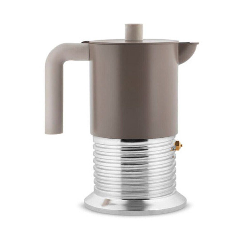 Alessi Geschirr-Set Vite Espressokocher 6 Tassen grau, Almuminiumguss