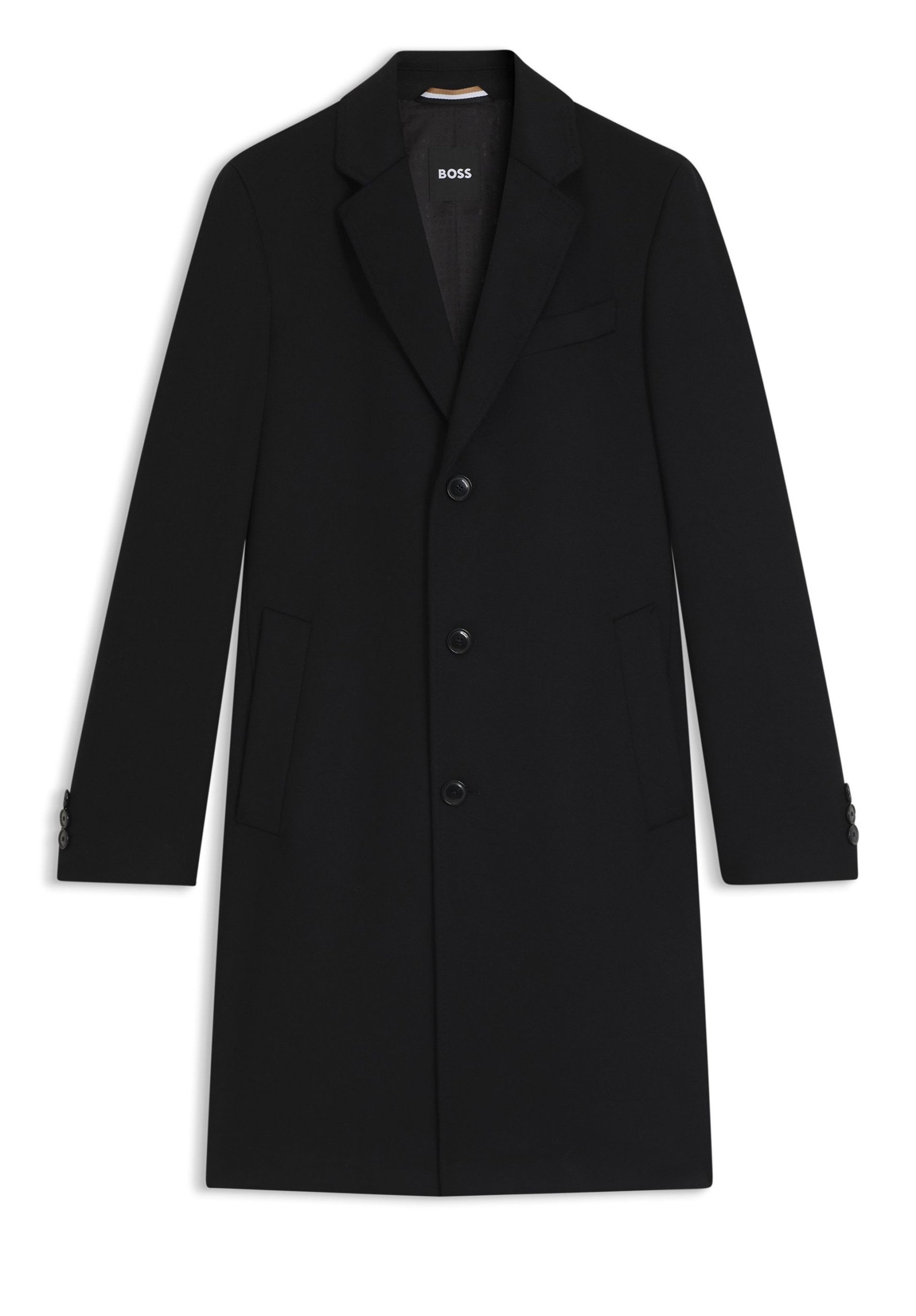 BOSS Kurzmantel aus Woll-Mix mit Kaschmir (1-tlg) günstig online kaufen