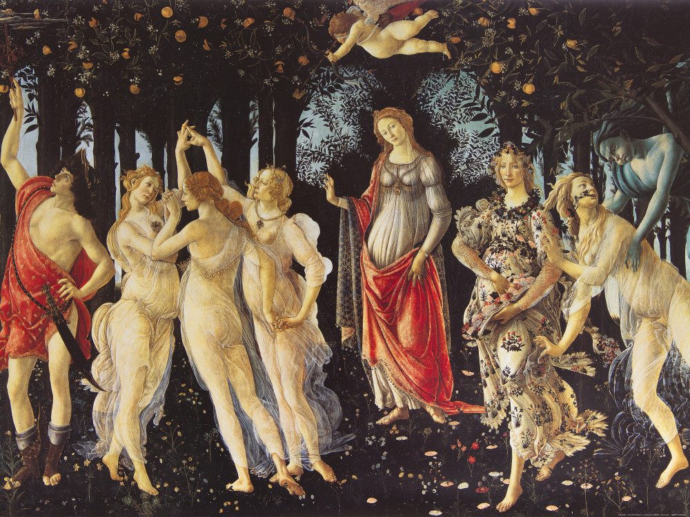Poster Sandro Botticelli Kunstdruck Bild - Der Frühling, Das Reich