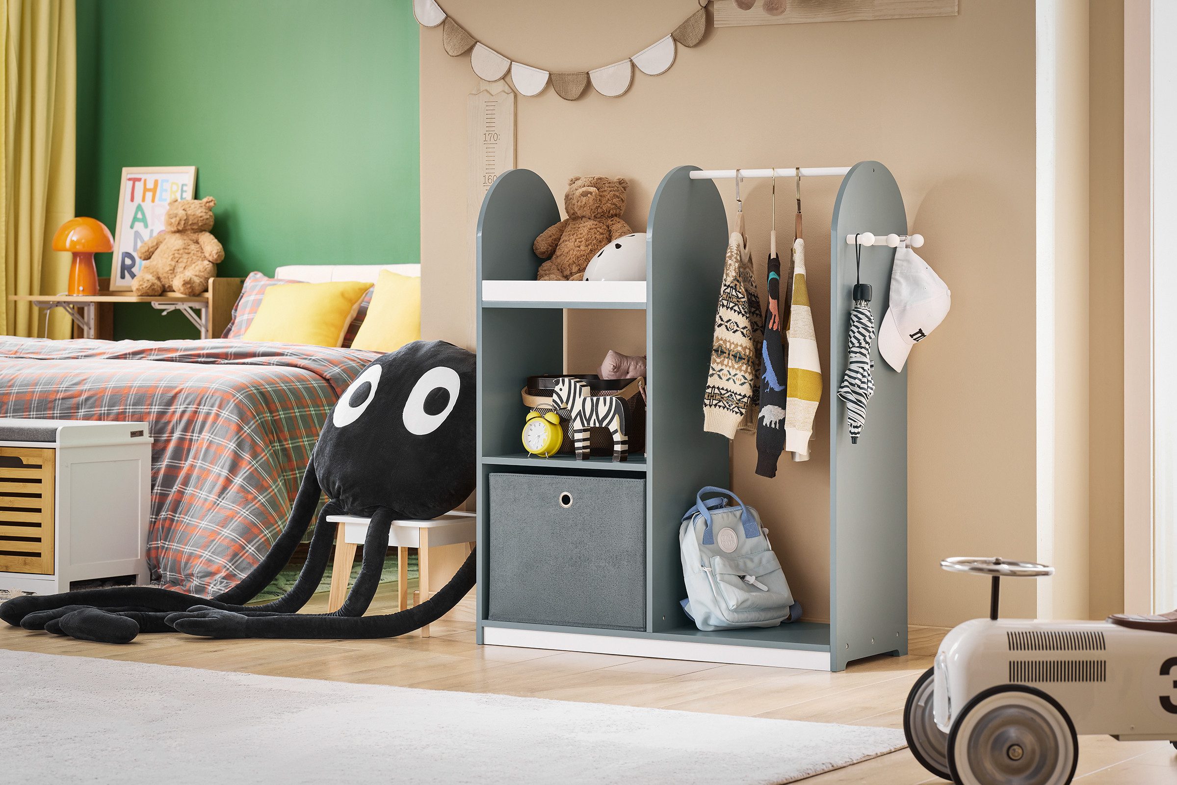SoBuy Kleiderständer KMB40, Kindergarderobe mit 3 günstig online kaufen
