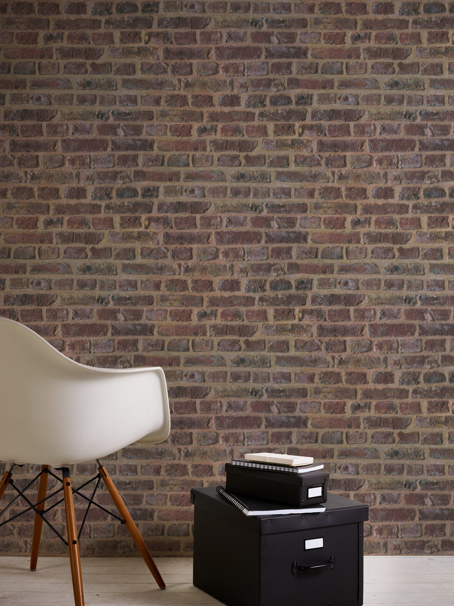 living walls Vliestapete LIMITED – Vintage Backstein, leicht strukturiert, Steinoptik, urban, realistisch, (1 St), Authentische Ziegeloptik mit rustikaler Patina