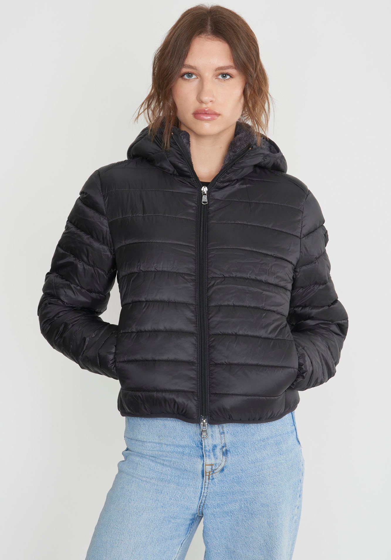 Canadian Classics Steppjacke Kapuze mit sherpa Ogilvie schwarz