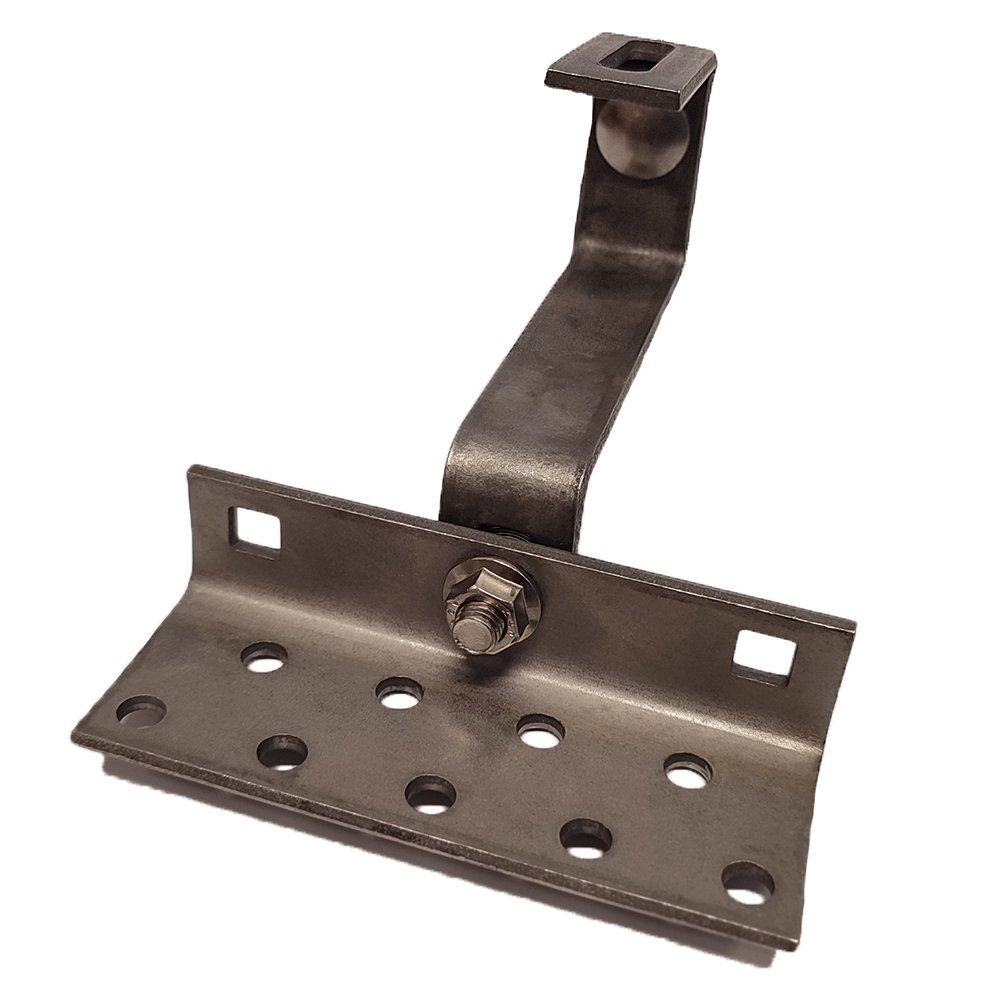 Mucola Halterung Dachhaken Dachhalter A2 Edelstahl 3-fach Verstellbar, (bis 1,00 Zoll, Spar Set, 8-tlg., Dachhaken Set, 3-Fach verstellbar)