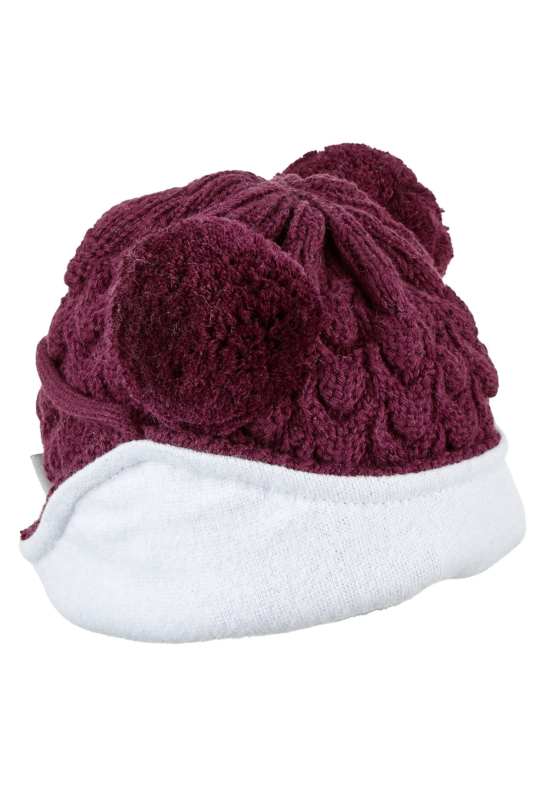 Sterntaler® Bommelmütze Bommelmütze Struktur (1-St)