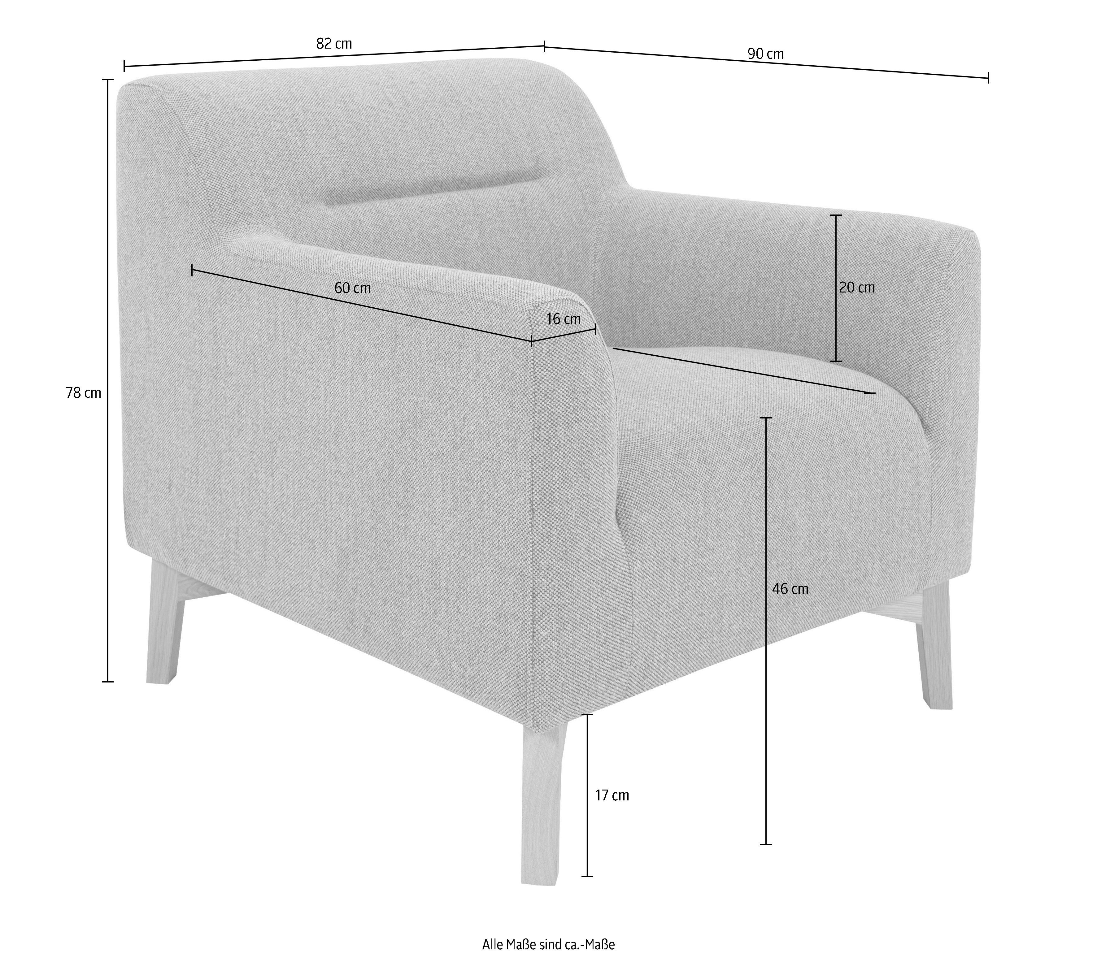 andas Serienergänzung Sessel bequemer Sitzkomfort, Kiruna, schöne