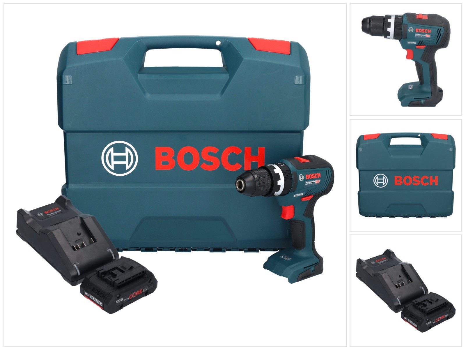Bosch Professional Akku-Schlagbohrschrauber GSB 18V-55 Professional Akku Schlagbohrschrauber 18 V 55 Nm Brushless