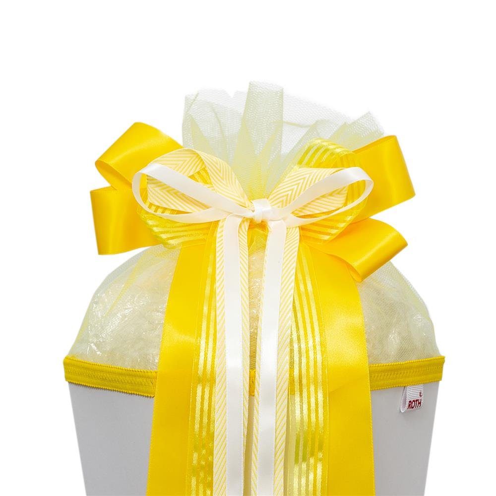 Roth Schultüte Schleife "Hello Yellow", Zuckertüte 50 für cm, Geschenke oder x 23 Gelb